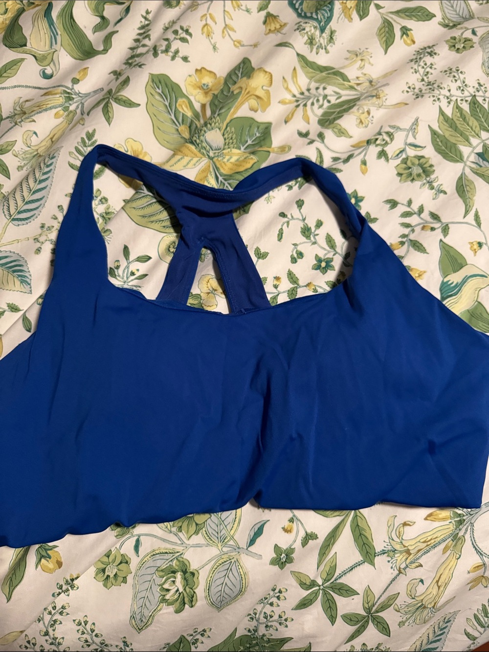 Arc'teryx Blue Racerback Sports Bra with Keyhole Back